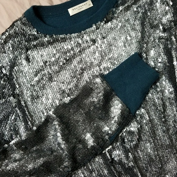 🍒NWT🍒 EQUIPMENT MERMAID SWEATER - Picture 1 of 8